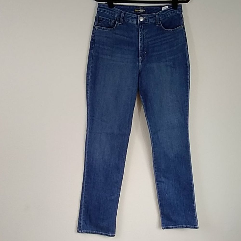 VTGVLEE RELAXED FIT STRAIGHT HIGH RISE Size 10 JEANS SZ 34L,3635/